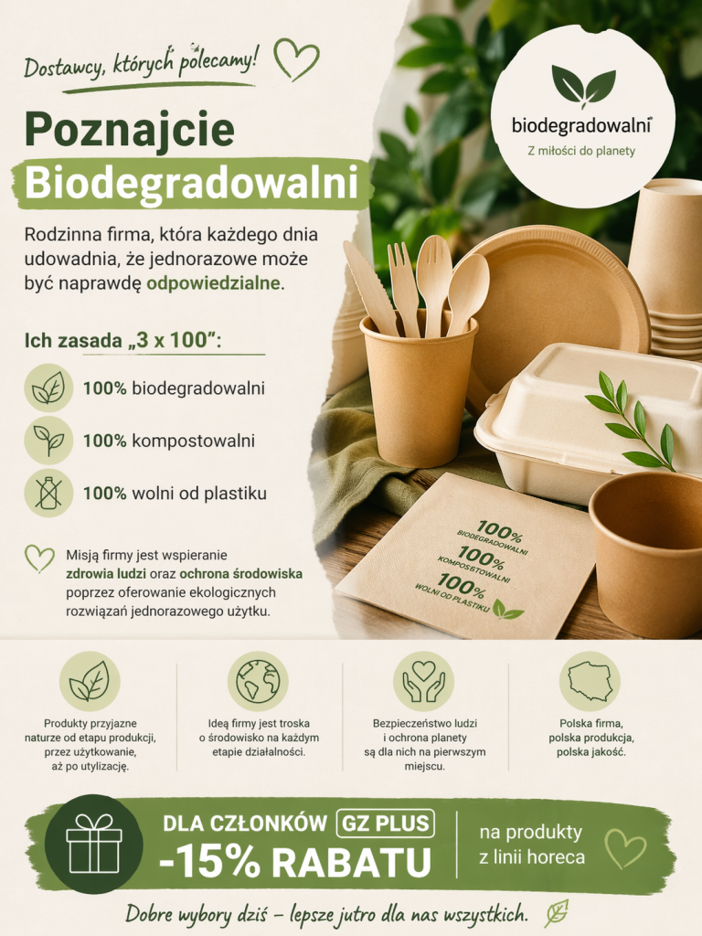 Biodegradowalni - Dobry wybór dla Twojej gastronomii