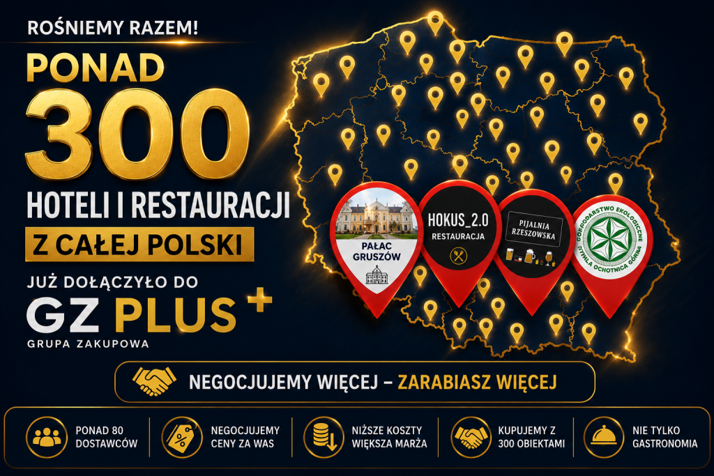 Kolejne obiekty HoReCa dołączają do Grupy Zakupowej PLUS. Branża wybiera realne oszczędności